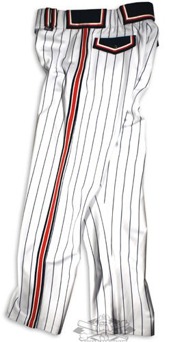 Pinstripe Classic Eliminator: White-Black Pins, Blk/Red